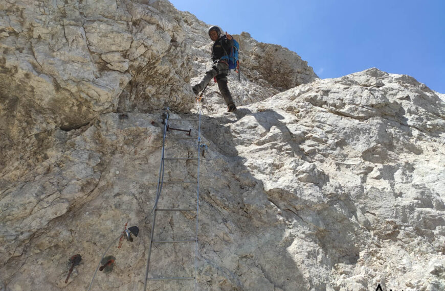 Ferrata Brizio da Campo Imperatore, Gran Sasso