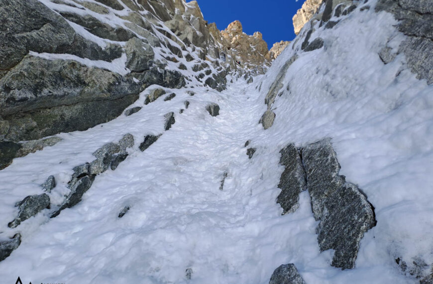 Via Goulotte Pellissier – Punta Lachenal, Monte Bianco